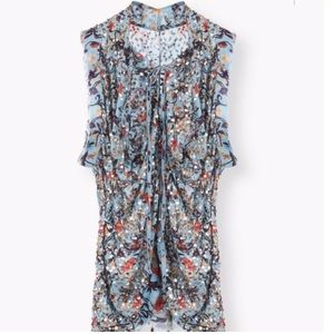 Chloe Sequence Grizzled Blue Top Size Fr 40